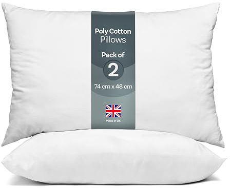 Cosy Aura Linens Bed Pillows 2 Pack, Hotel Quality Firm Pillow Set for Side Sleepers, Down Pillows, Luxury Bed Hotel Soft & Supportive Pillow for Comfort and Restful Sleep