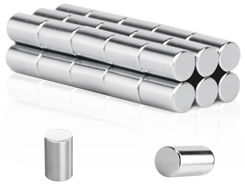 30 stycken små magneter, 6 mm x 10 mm neodym extra stark set, kylskåpsmagneter, whiteboard, minimagneter för hantverk, hem, kontor, klassrum, järnverktyg (6 x 10 mm 30)
