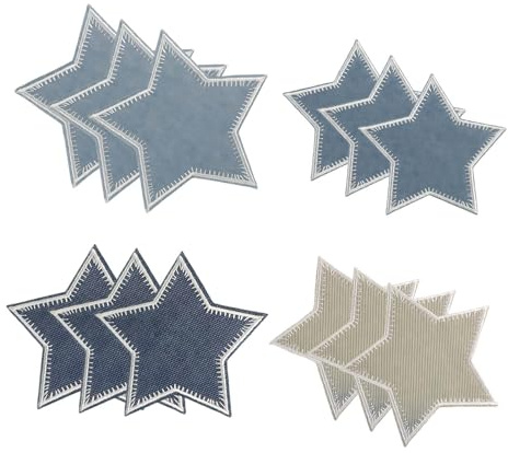 LUMOOM 12 Morceaux De Jean De Repassage, Patch Pour Repasser, Patchs Bleus Pour Repasser, Patch Pour VêTements, Vestes, Chapeaux, Sacs, Pour Enfants Et Adultes