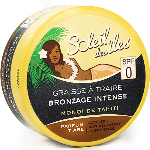 Soleil des Iles Graisse à traire bronzage intense monoï de Tahiti FPS 0 - Le pot de 150ml