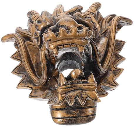 ORFOFE Attrazione della Fontana Rubinetti per Fontane a Muro Fontana da Giardino Spruzzatori per Fontane di Drago Fontana da Muro con Testa di Drago Resina Ornamenti Finestra