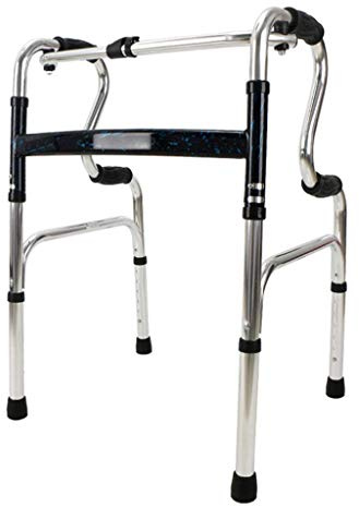 Andadores para personas mayores sin ruedas, ligeros plegables y asistidos por viajes, altura ajustable para ancianos, aleación de aluminio fiable