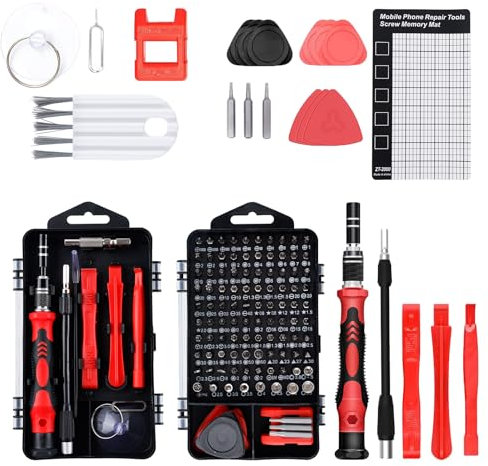 BDHYYM Set Cacciaviti Precisione Magnetici Professionali,Kit Cacciaviti Precisione 124 in 1Set di Cacciaviti con 101 punte,Mini Giraviti Precisione,per Orologio,Occhiali,iPhone,iPad, Smartphone,PC