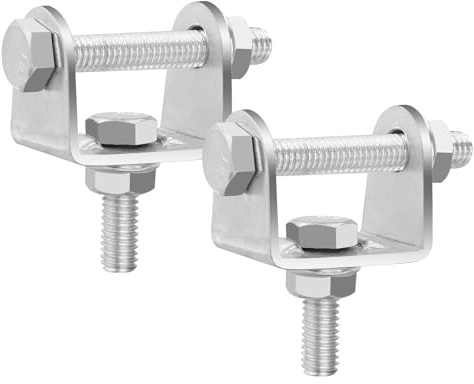 Biqing 2 piezas soporte de faro antiniebla para moto, Soporte de faro antiniebla de trabajo con ángulo de iluminación ajustable, soporte antiniebla para motocicleta de 20W