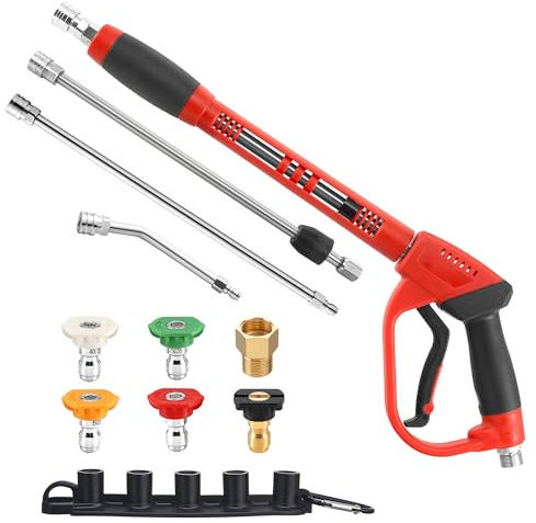 Tool Daily Pressure Washer Gun with Replacement Wand Extension, 64 Inch