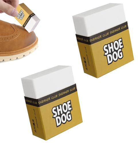 Esponjas Borrador Mágico, 2 piezas Borrador de Limpieza de Zapatos, Borrador de Zapatos de Cuero, Borrador de Gamuza, Borrador Portátil de Gamuza, para Limpiar Superficies de Zapatos, Blanco
