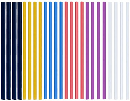 24 PCS Binding Bars Slide Grip Plastic Spine Bars A4 Slide Binders Durable Document Binder for Report Covers for Office, School, and Study Use(6 Colors,1 cm)