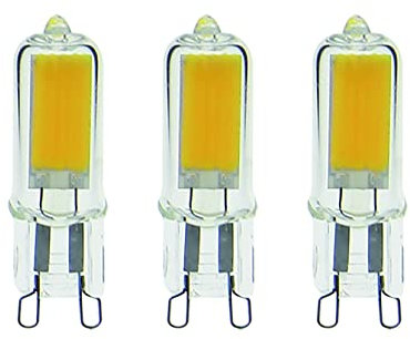 Xanlite Confezione da 3 lampadine LED a capsula classica G9, attacco G9 LED, angolo di illuminazione 250°, lampadina LED G9, 2,6 W, equivalente a 20 W, luce bianca neutra, confezione da 3