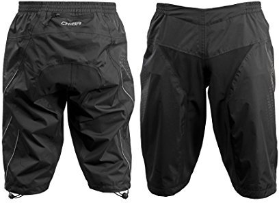 Chiba Regenhose kurz Größe S, Farbe Schwarz