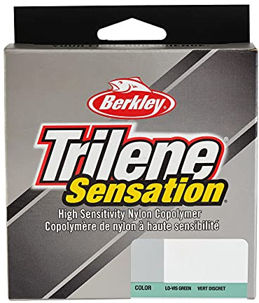 Berkley Trilene® Sensation, Low-Vis Green, 2lb | 0.9kg Monofilament Fishing Line, Suitable for Freshwater Environments