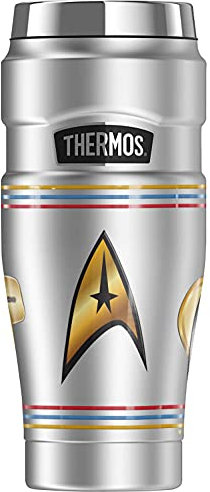 Star Trek Delta Shields Through Time THERMOS STAINLESS KING Stainless Steel Travel Tumbler, Vacuum Insulated & Double Wall, 16oz