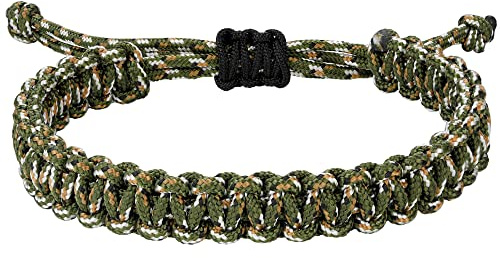 JENDEAR SHINE Bracciale da Uomo in Corda Nautica, Bracciale in Filo di Paracord Intrecciato a Mano, Bracciale da Surf Esterno Regolabile Impermeabile.