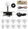 sourcing map PC Joystick DIY Kit Arcade Game Joystick DIY Parts Arcade Button ABS 5 Pin for PC Classic Arcade White
