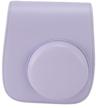 Tillbehörssats för Mini 12 Instant Camera, (anpassat Fodral med Rem + Diverse Ramar + Fotoalbum + 60 Färgglada Klisterramar (PURPLE)