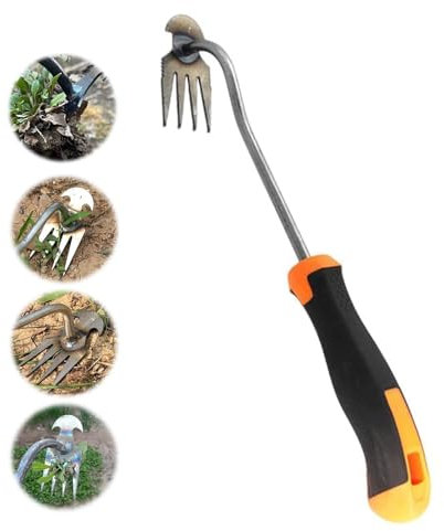 FiveMileBro Extractor de Malas Hierbas, Herramienta de jardín, desherbador Manual de Acero Inoxidable, Dispositivo de eliminación de Malas, para escardar y arrancar