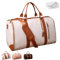 MESCXTY Jenni Bag Reisetasche mit Rollen, wandelbare Jenni-Reisetasche mit abnehmbaren Rollen, hohe Kapazität, Reisetasche mit Schuhfach, beige, Basic