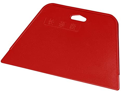 sourcing map Plastic Scraper Putty Spatula Spreader Smoothing Tool for Paint Wall Treatment Windshield 7.5 Red