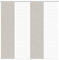 VISION S 080527 | PIVE Schiebegardine, halbtransparent, Bambus-Optik, Farbe:Taupe, Größe:260 x 60 cm, Anzahl:4X