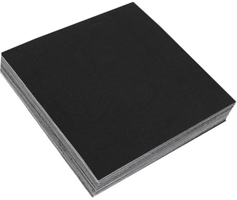 20 Stück Quadratisch Teppichfliesen Selbstliegend 50x50cm Strapazierfähig mit Klebepatch für Alle Bereiche Haus Büro Schlafzimmer Anti-Rutsch Schwarz 5㎡