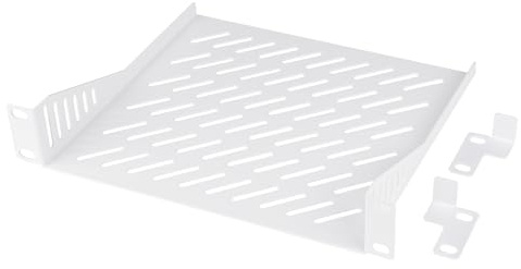 GeeekPi RackMate Accessoires Rack Shell 10 1U Étagère de serveur, étagère ventilée, support en porte-à-faux, support mural, appareil universel, étagère d'armoire réseau, plateau de montage pour