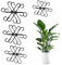 Kinretixia 8 pezzi di supporto per piante da giardino, 4 misure, supporto per piante, clip per piante per sostenere l'anello per tralicci Monstera, fiori