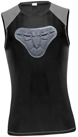 Oshhni Equipo de Engranaje Resistente al Chaleco Acolchado para Hombres Protección de protección Ligera de softbol Protección de Chaleco para el, XL