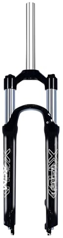 DHNCBGFZ Horquilla De Suspensión Bicicleta De Montaña De 26/27,5/29 100 Mm De Recorrido De Aleación De Aluminio Ligera con Freno De Disco 28,6 Mm Recta Sin Rosca(Schwarz,26in)