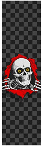 Powell Peralta Skateboard Griptape Ripper Checker Black 10.5 x 33 Grip Sheet