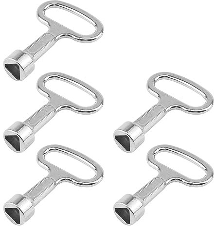 T Tulead Triangular Socket Key Triangle Cabinet Spanner Key Locks 2×1.5 Pack of 5