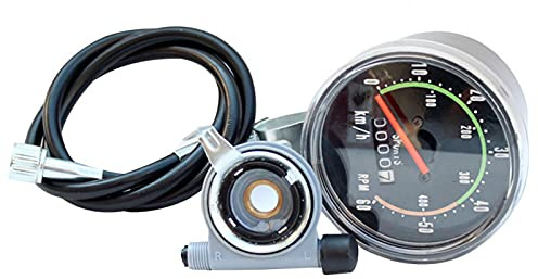 Mechanical Speedometer for Bicycle, Universal Bike Cycling Odometer Waterproof Mechanical Speedometer