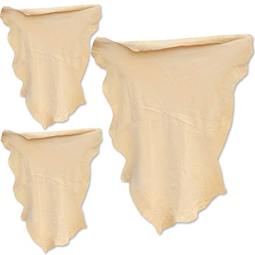 Fensterleder-Tuch für Auto-Reinigungszubehör, Leder-Chamois-Tuch, natürliches Shammy-Trockenhandtuch, Trockner für Autowäsche, super saugfähig, (3 Stück)