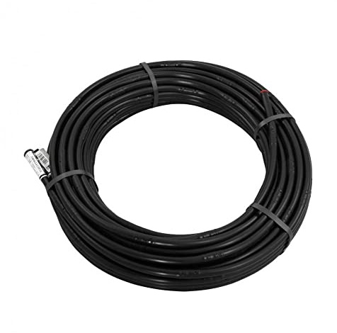 Tropfrohr 16mm Druckkompensiert - 33cm Tropferabstand - Perlschlauch Tropfschlauch - 25m bis 100m in Schwarz und Braun (100m, Schwarz)