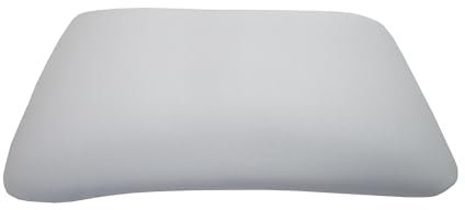 DUKAL | Bezug passend für Tempur Arch und Tempur Symphony Schlafkissen S/M/L | 63 x 43 cm | aus hochwertigem DOPPEL-Jersey (100% Baumwolle) | Farbe: grau