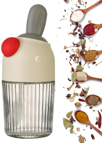 Caja de especias, recipiente para especias | Recipiente para especias a prueba de polvo de 280 ml para almacenar sal y azúcar | Recipiente para especias, recipiente para sal, miel, granos de azúcar