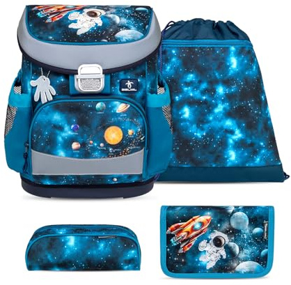 Belmil Mini-Fit Schulranzen Set 4 -teilig (405-33/AG/S) (Infinity Space)
