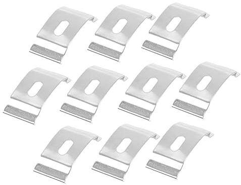 HYTROVE 10 Piezas Soporte de Instalación de Cortinas de Soporte Metálico para Fijación de Cortinas Louver Accesorios para Ventanas para Oficina y Hogar