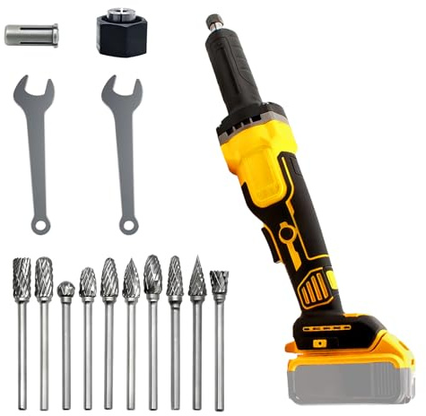 Cordless Die Grinder for Dewalt 18V 20V Battery, 26000 RMP Straight Grinder