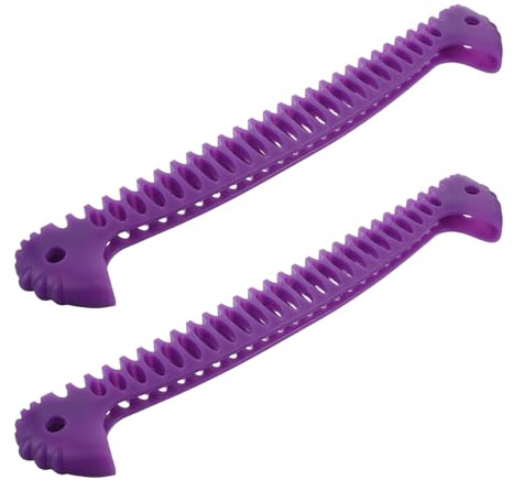 VINTORKY 2 Pièces Protège-Lames Patins Glace Élastique Housses Extensibles pour Patins Artistiques Protection Polyvalente pour Garçon Fille et Adultes Accessoires Légers et Portables