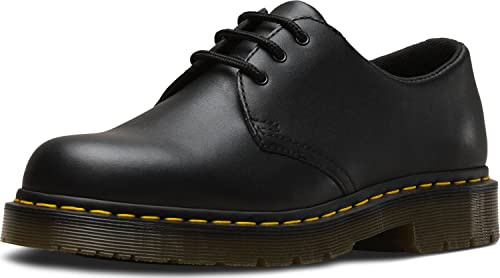 Dr. Martens, Unisex 1461 Slip Resistant Service Shoes, Black, 9 US Men/10 US Women