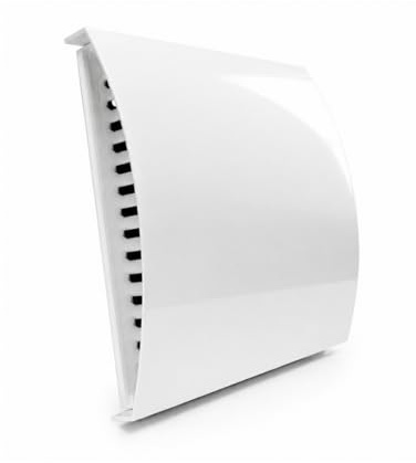 Fantronix 100mm External Wall Vent Cover, White, Draught Reducing | Sound-Reducing Baffle With Draught Exclusion, Suitable For Extractor Fan And Heat Recovery Outlets.