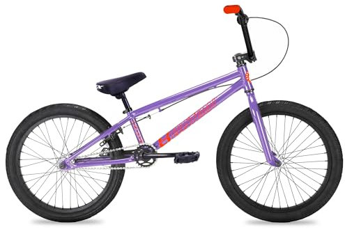 Eastern Bikes Paydirt 20-Inch BMX, Marco de Acero de Alta tensión (Morado Claro y Naranja)