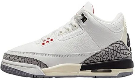 Nike Unisex Children's Trainers, Summit White Fire Red Black, 38.5 EU