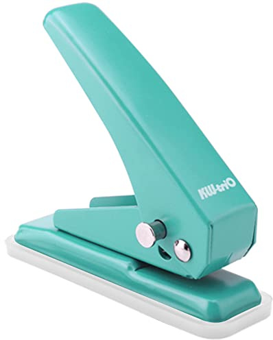 Katutude Perforatrice à Papier à Un Seul Trou, Mini Perforateur Capacité 20 Feuilles Perforatrice à Main en Métal Perforateur Portable Punch Binder Papier Poinçon Poche pour Cartes Photos Scrapbook