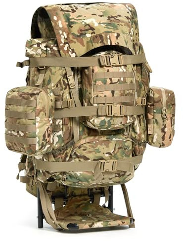 MT IRAKLIS Militärrucksack mit Aluminium-Außenrahmen, Größe XL