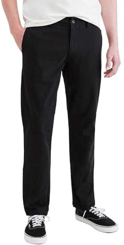 Dockers Herren Smart 360 Flex California Khaki Slim Pants, Beautiful Black, 40W / 32L