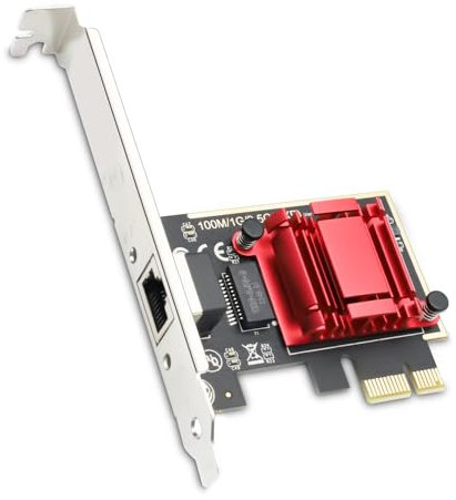 2,5G Tarjeta de Red Ethernet PCIe AYWHP RTL8125B Chip Gigabit Ethern para Tarjeta de Red Tarjeta WiFi pc Compatible con Windows/Li-nux