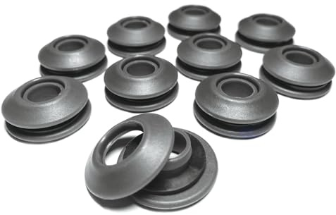 AWAPRO Set de rivets - 10 pièces gris pour bâches inoxydables 28x28x12 mm en plastique pour bâche de protection, bâche de piscine