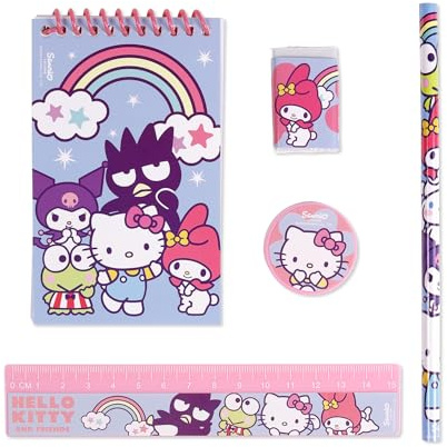KIDS EUROSWAN SL 5-teiliges Schreibwaren-Set Hello Kitty und Friends