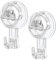 Oamwrae 2 Pcs Suction Hooks, Plastic Clear Removable Suction Cup Hooks for Hanging Heavy Duty 3 Kg, No Nails Sucker Hooks Towel Holder for Shower, Bathroom, Kitchen, Window, Wreath