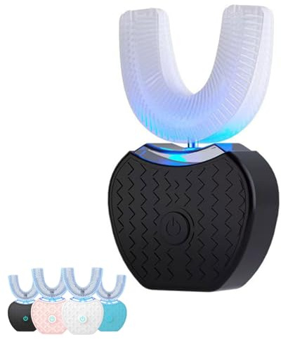 Sensepro Brosse à dent automatique 30 secondes Nettoyage 360° Ultra-sons 48000 vibrations/min (Noir)